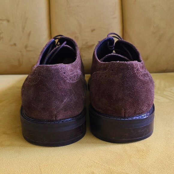 To Boot New York by Adam Derrick Dark Brown Suede Wingtips Size 8 - Picture 4 of 7